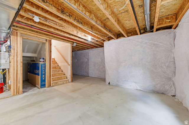 4595 College Ridge Court Millcreek, UT 84117 - Photo 34 of 57 Unfinished basement could be finished to another bedroom, bathroom, and family room.