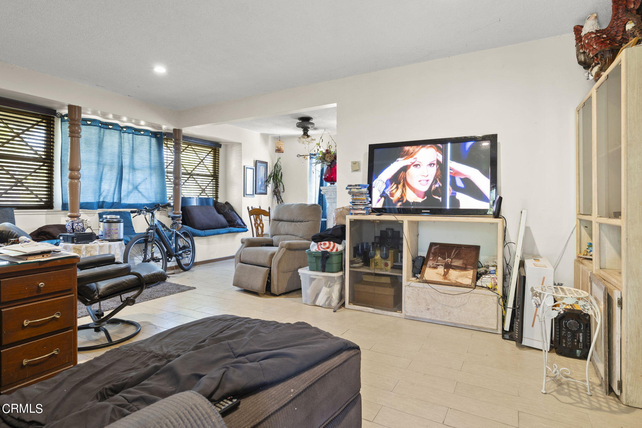 4829 Saviers Road Oxnard, CA 93033 - Photo 9 of 31 a living room with furniture a fireplace and a flat screen tv