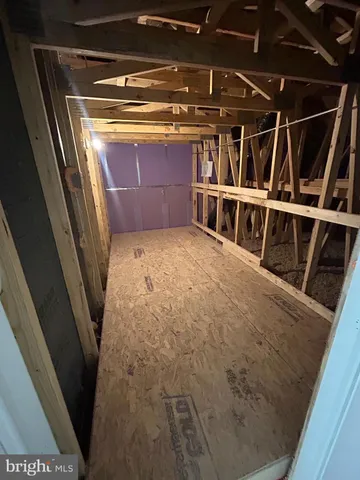 a bathroom with a shower and a toilet