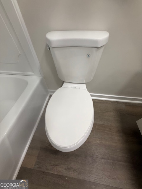 224 Twiggs Corners Peachtree City, GA 30269 - Photo 22 of 28 a bathroom with a toilet and a sink