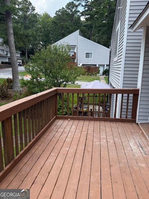 224 Twiggs Corners Peachtree City, GA 30269 - Photo 4 of 28 a view of wooden deck