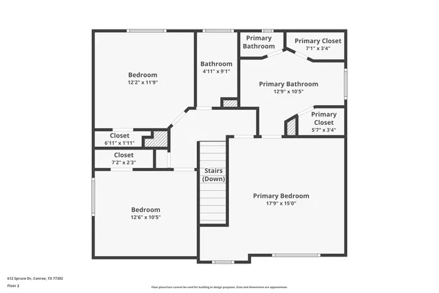 $1,800 | 612 Spruce Drive, Conroe, TX 77302