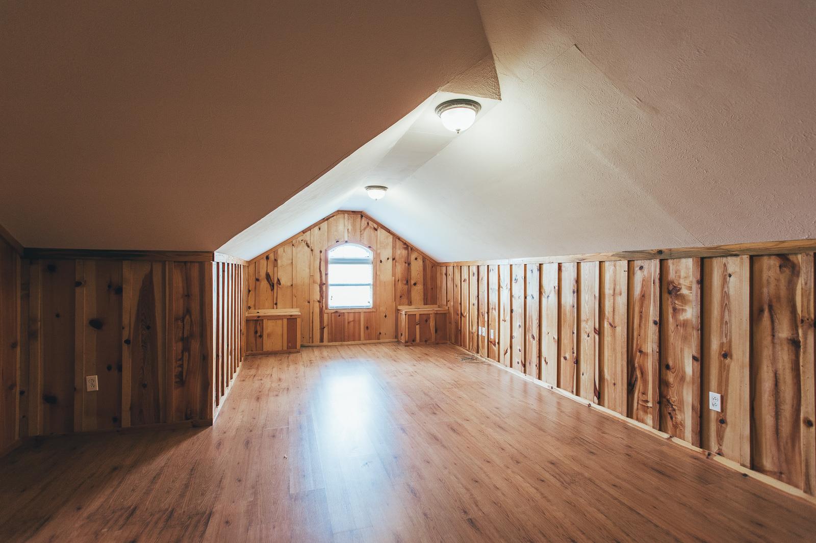 3004 Galen Road Lafayette, TN 37083 - Photo 28 of 30 12x23 bonus room w/ 2 closets and notty pine paneled walls. could be 4th bedroom.