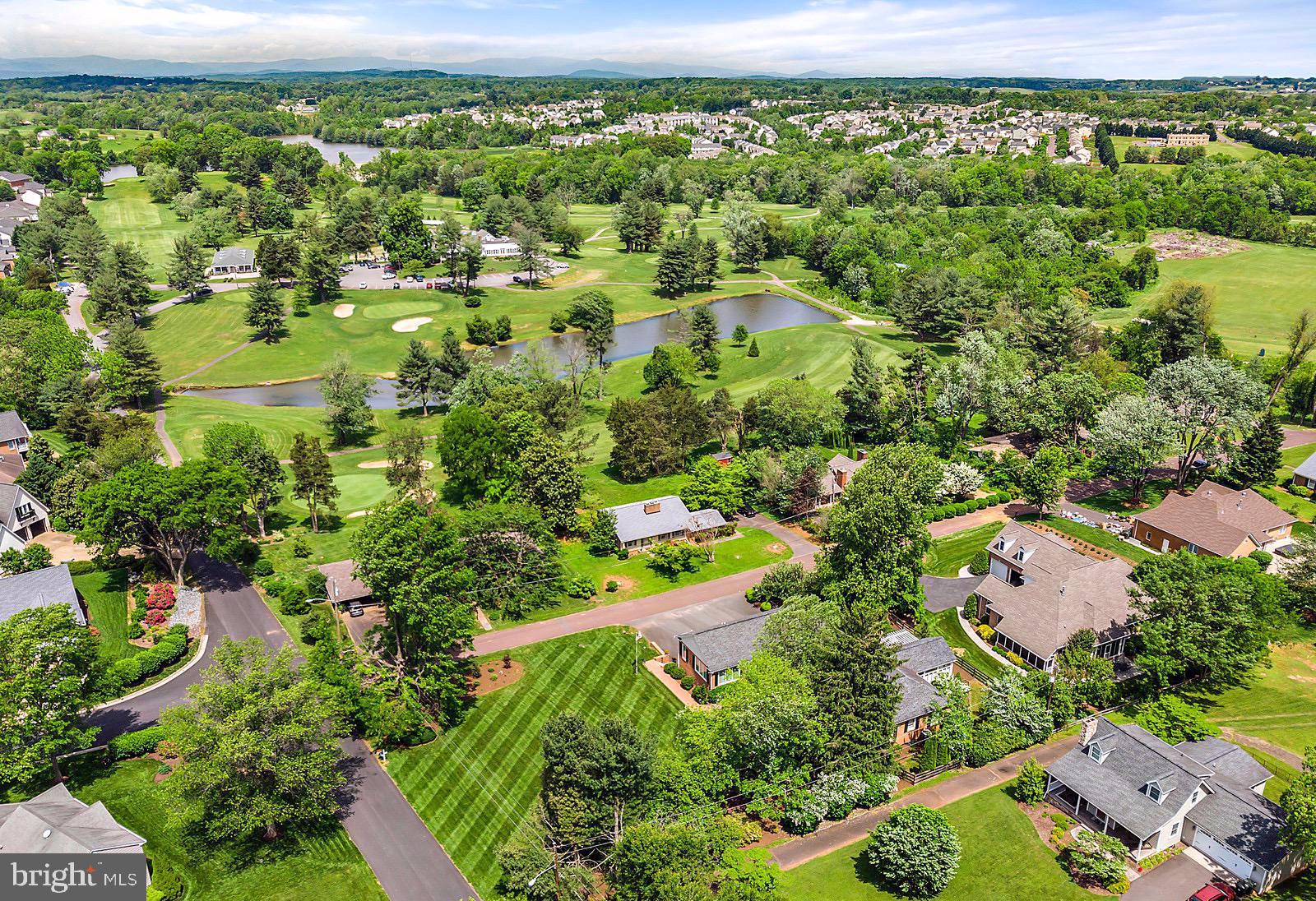 660 Country Club Road Culpeper, VA 22701 - Photo 8 of 45 Drone view with golf course in view