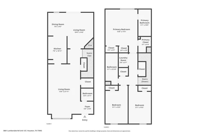 a view of a brick house with a large windows and a yard with plants and large trees