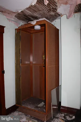 a view of room with gym equipment