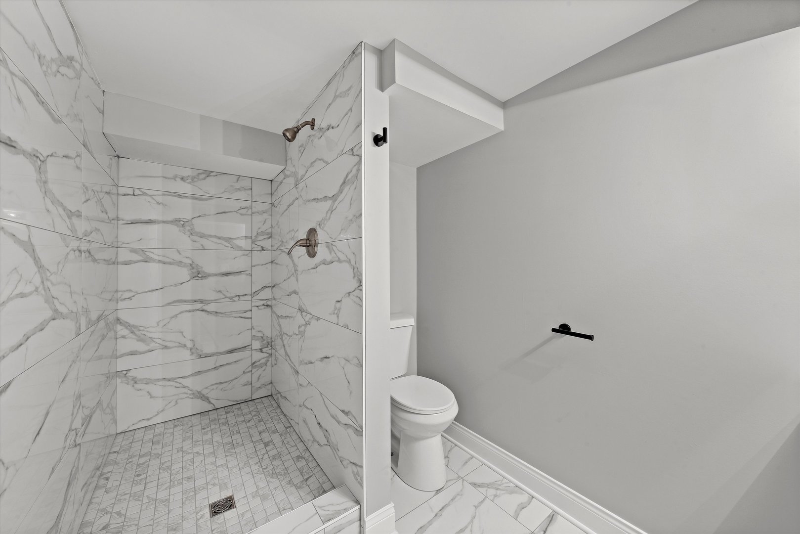 10344 South State Street Chicago, IL 60628 - Photo 15 of 30 a bathroom with a toilet and a shower