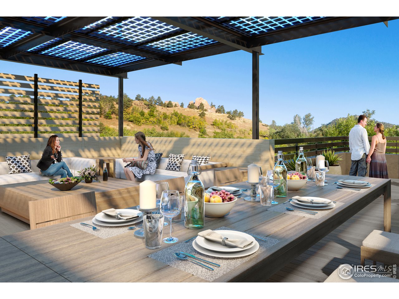 1955 3rd Street, Unit 10 Boulder, CO 80302 - Photo 12 of 15 a table and chairs in the patio