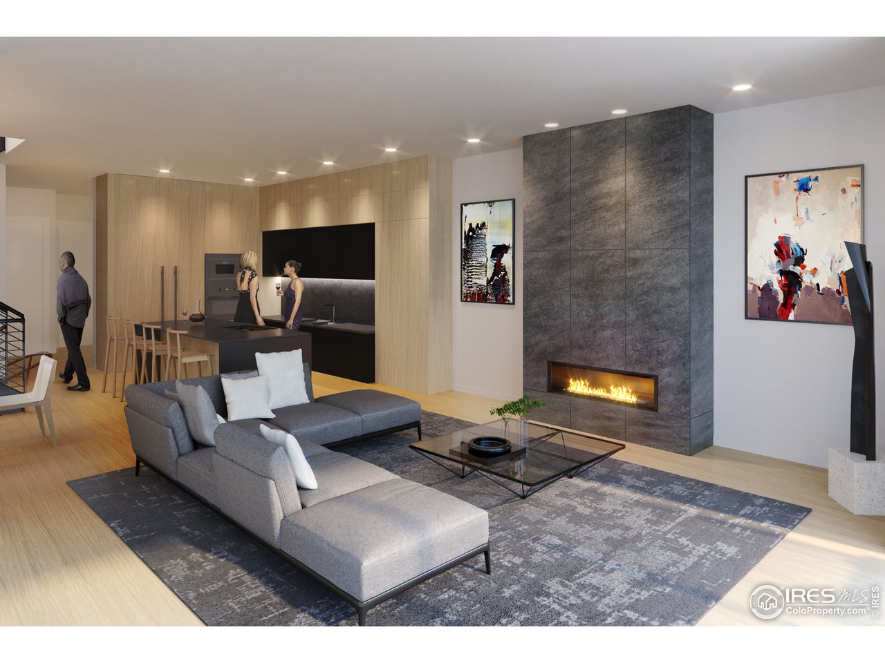 1955 3rd Street, Unit 10 Boulder, CO 80302 - Photo 4 of 15 a living room with furniture and a flat screen tv