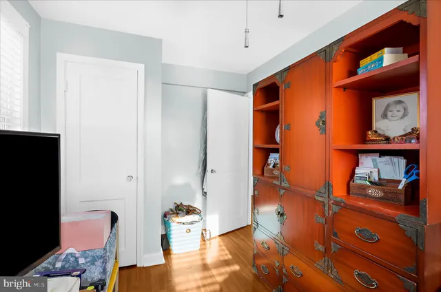 wooden floor in a room