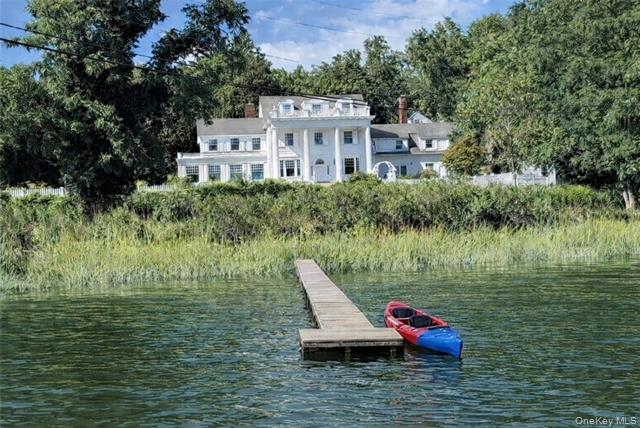 158 East Shore Road Huntington, NY 11743 - Photo 40 of 42 Waterfront Property Allowing An Active Lifestyle - virtually staged floating dock