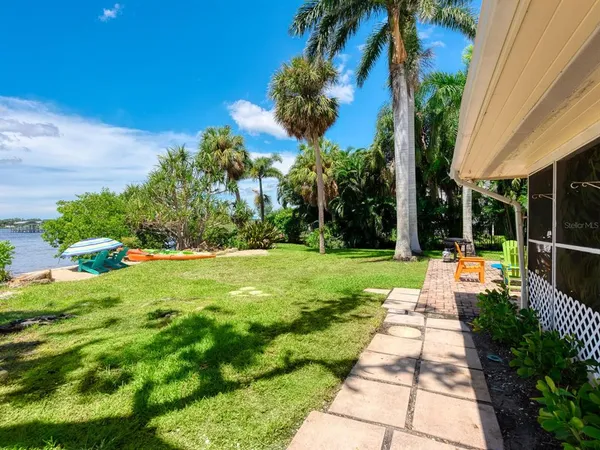 a view of a swimming pool with a backyard