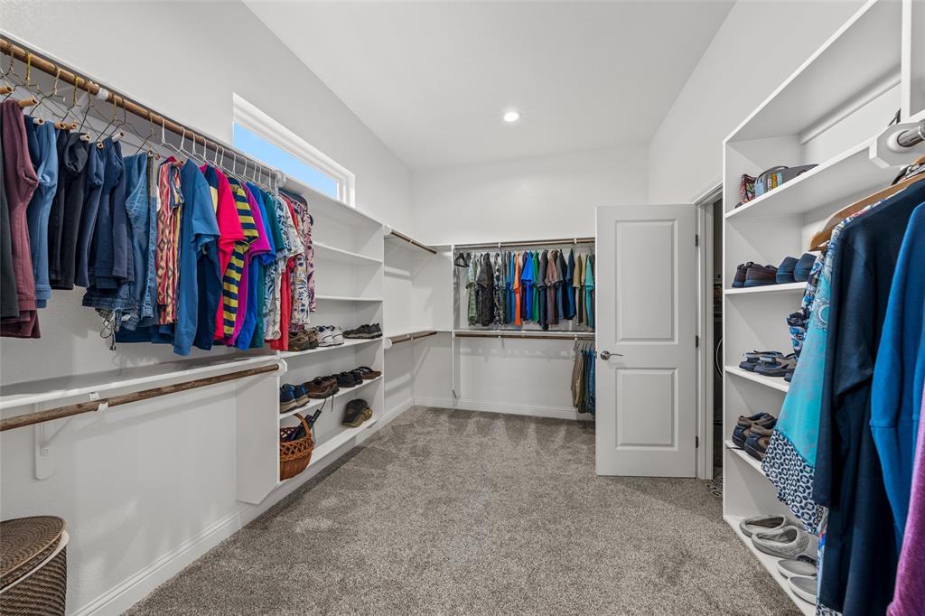 624 Lindsay Lane Robinson, TX 76706 - Photo 24 of 39 a view of walk in closet with clothes and shoes