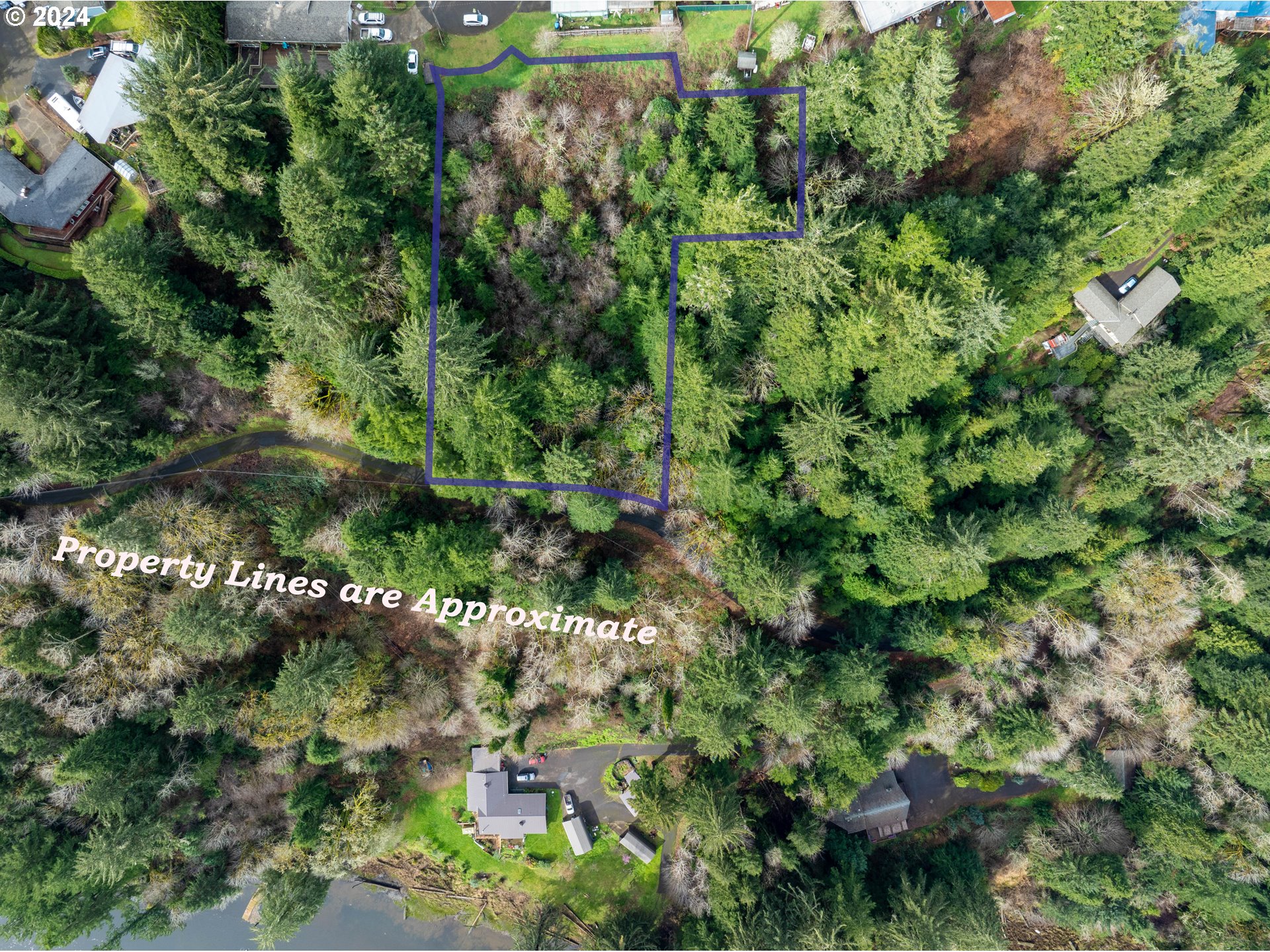 Crestview Drive Reedsport, OR 97467 - Photo 3 of 6 a view of a garden with a tree