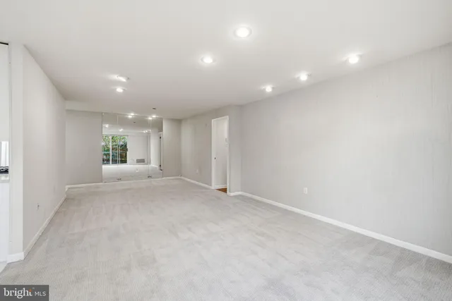 a view of an empty room