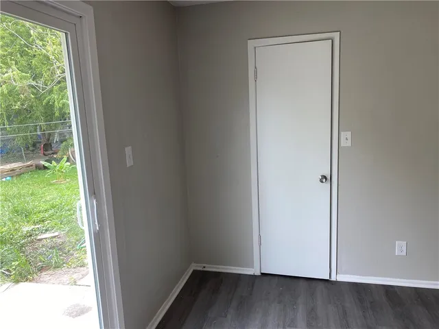 a view of front door