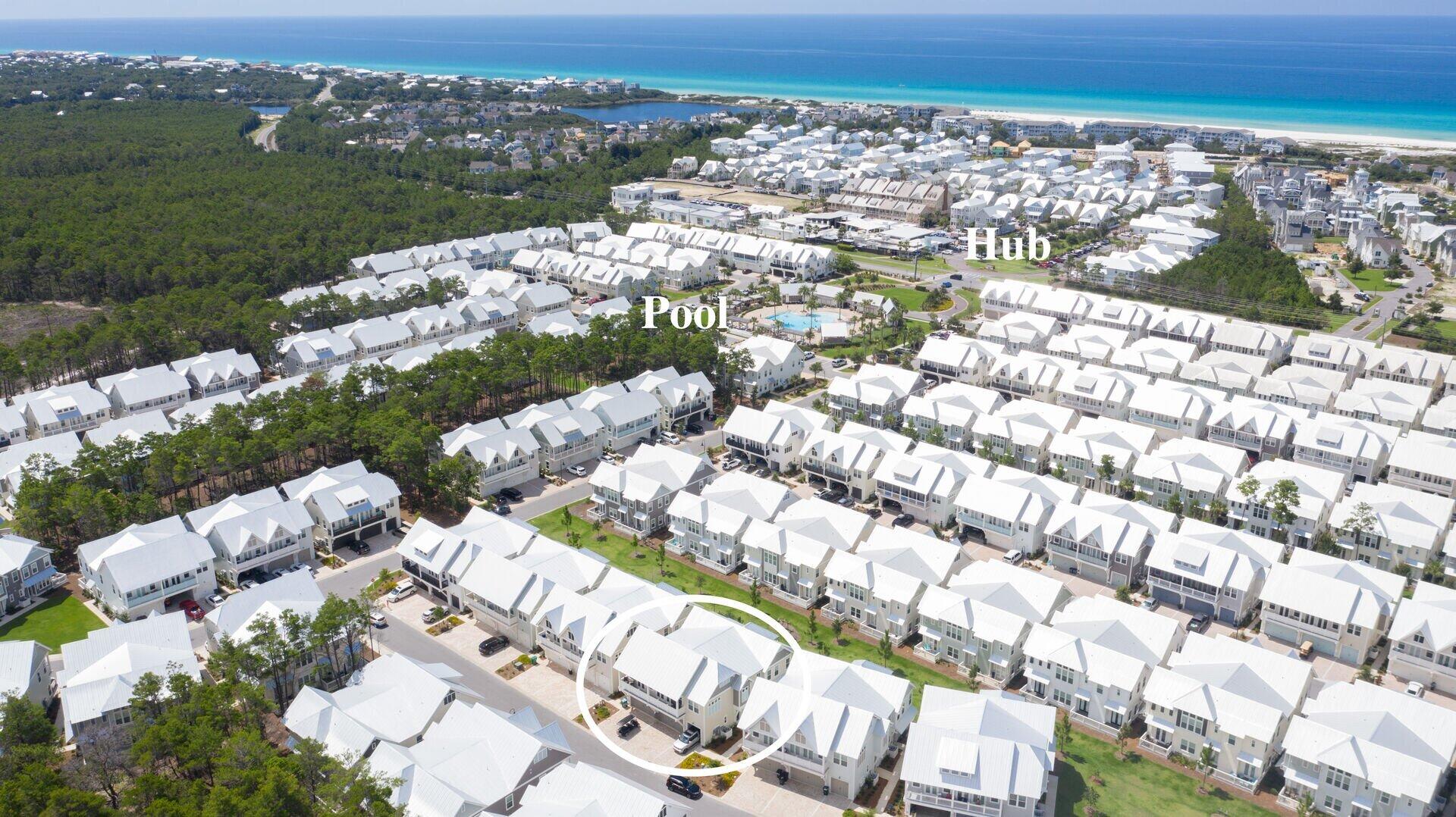 296 Milestone Dr Inlet Beach, Unit B Inlet Beach, FL 32461 - Photo 26 of 47 a view of a city