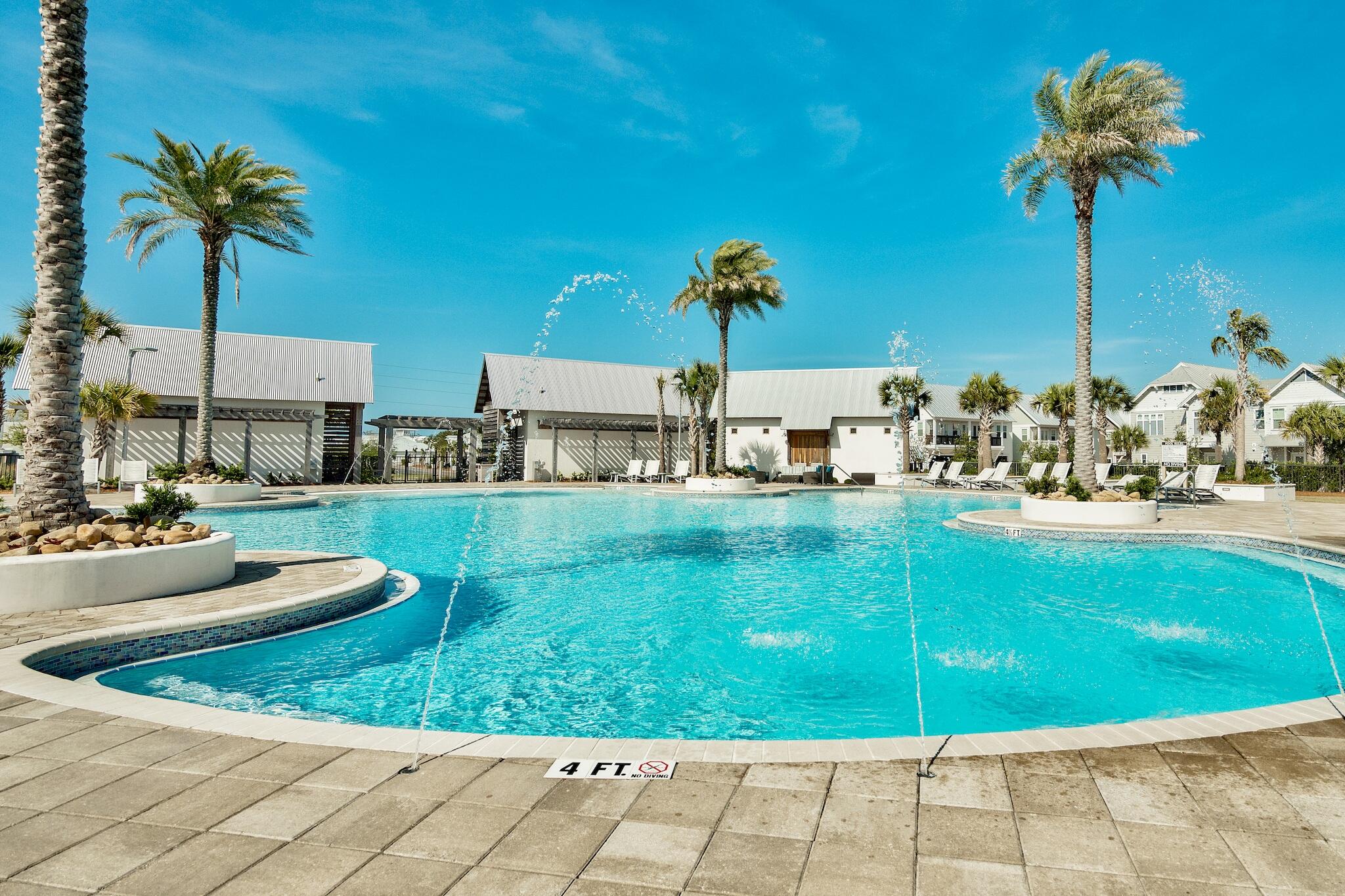 296 Milestone Dr Inlet Beach, Unit B Inlet Beach, FL 32461 - Photo 33 of 47 a house view with a garden space