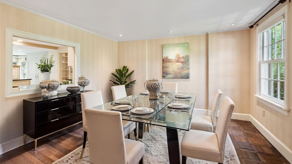 1 Seneca Circle Andover, MA 01810 - Photo 16 of 40 a view of a dining room with furniture window and outside view
