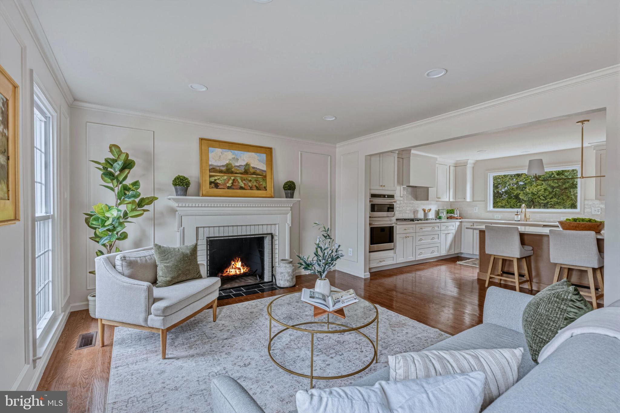 1331 Deep Run Lane Reston, VA 20190 - Photo 5 of 51 a living room with furniture and a fireplace