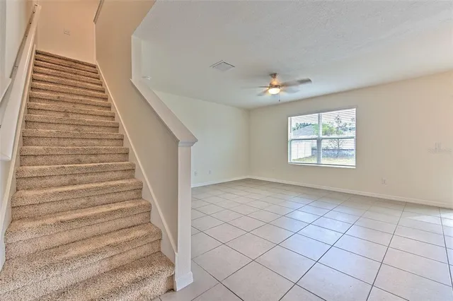 a view of an entryway with staircase