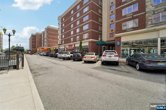 a view of a cars parked in front of a building