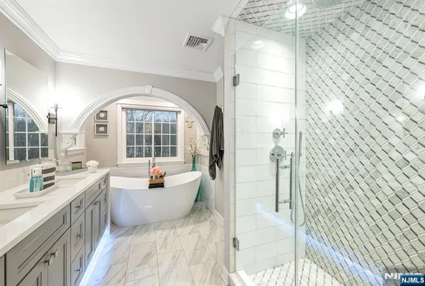 a living room with a couch and a table