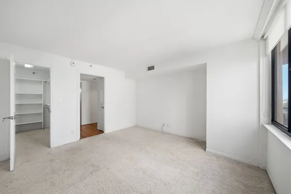 a view of an empty room