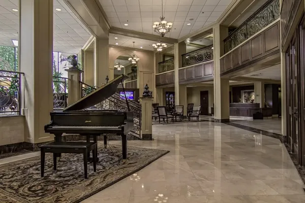 a view of entryway wih livingroom and furniture