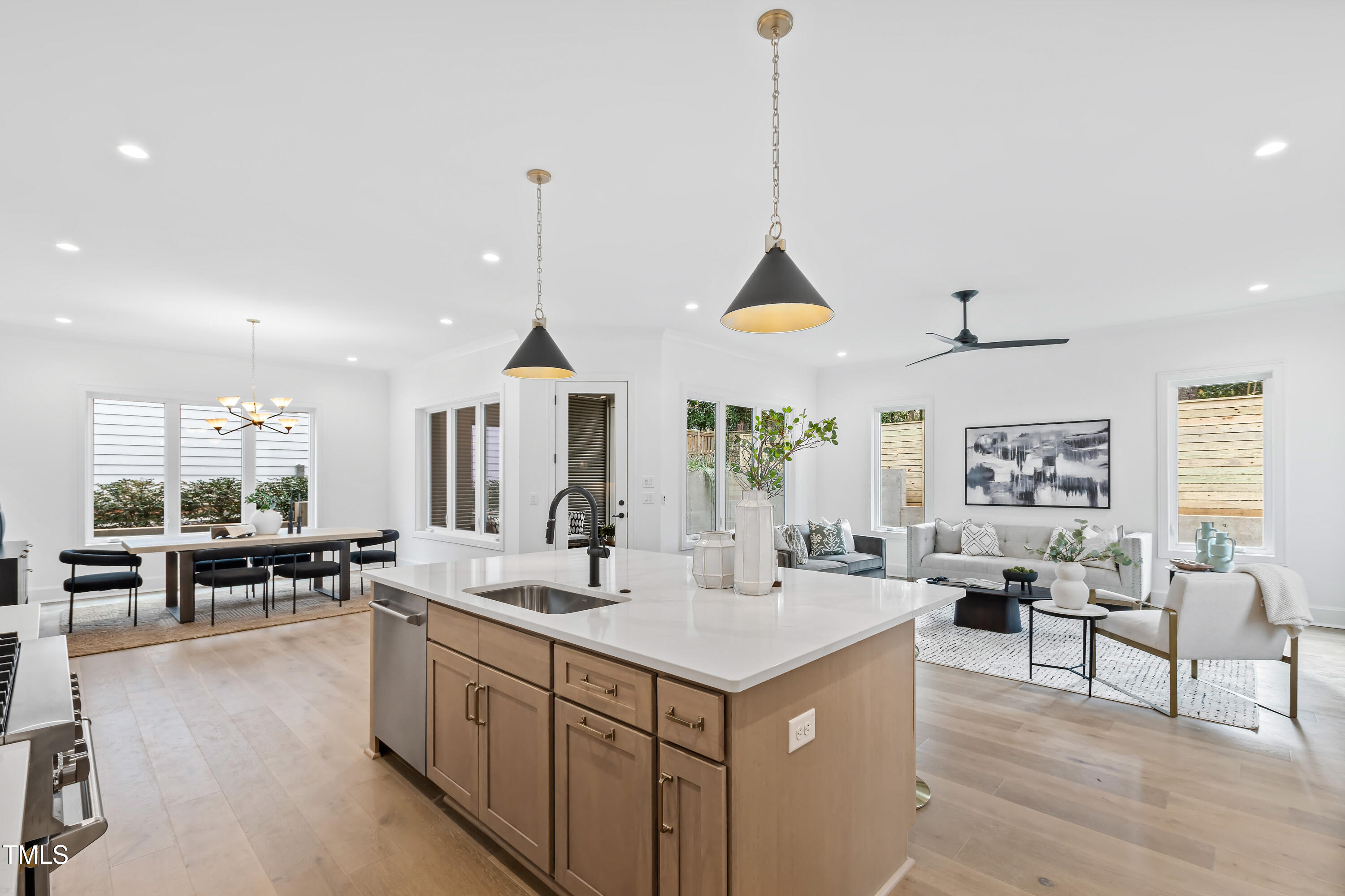 2417 Mayview Road Raleigh, NC 27607 - Photo 13 of 61 a kitchen with sink stove and cabinets