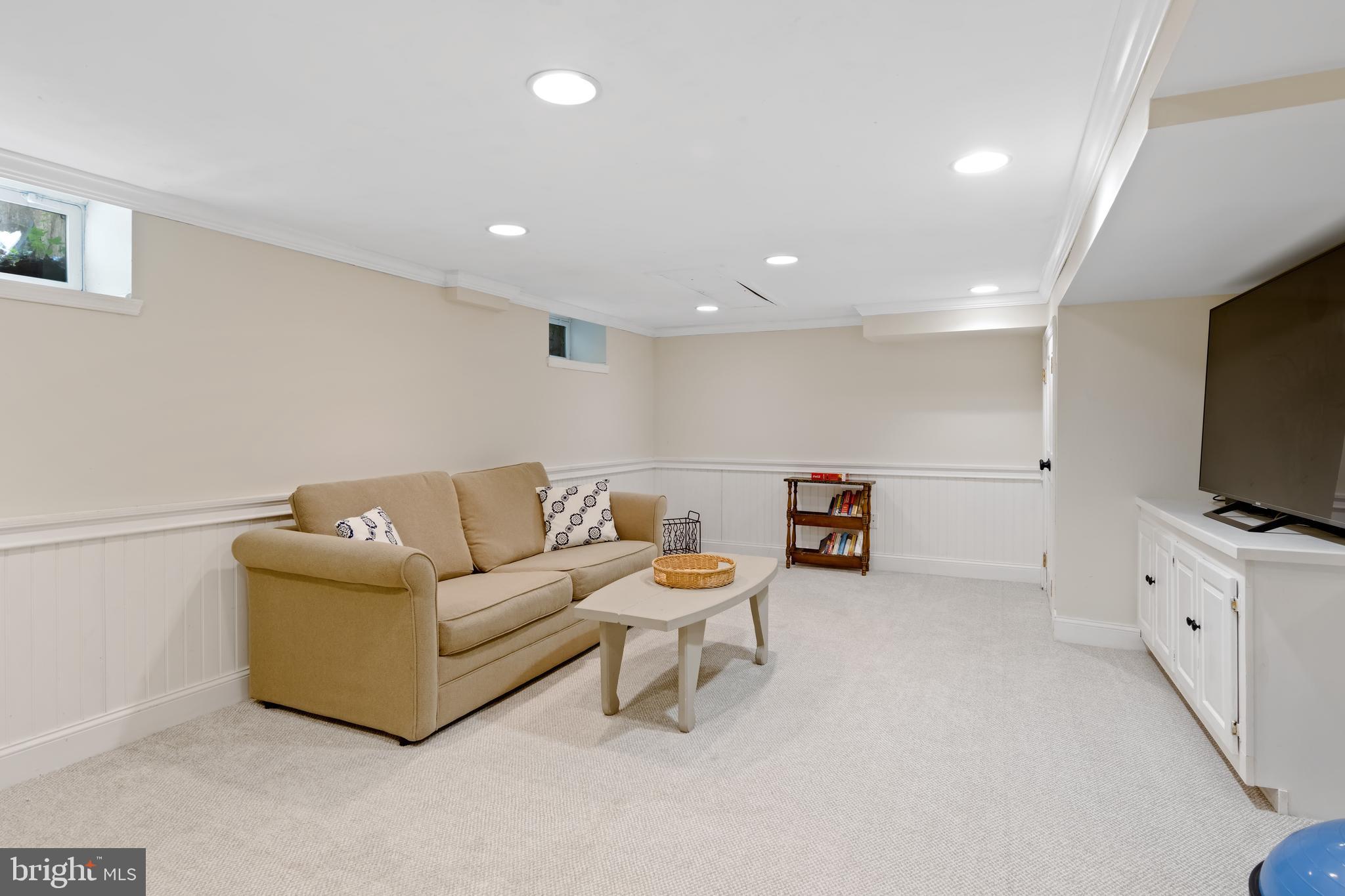 36 Crestline Road Wayne, PA 19087 - Photo 22 of 31 Basement with built-in cabinets and 2 closets
