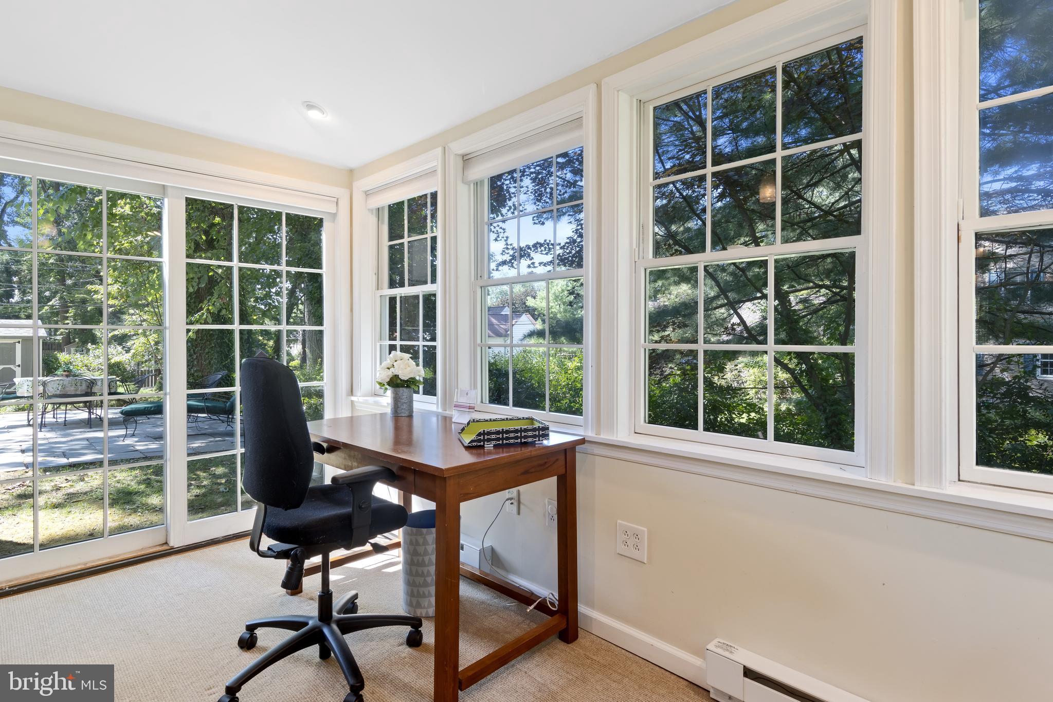 36 Crestline Road Wayne, PA 19087 - Photo 8 of 31 Home Office with sliders to backyard