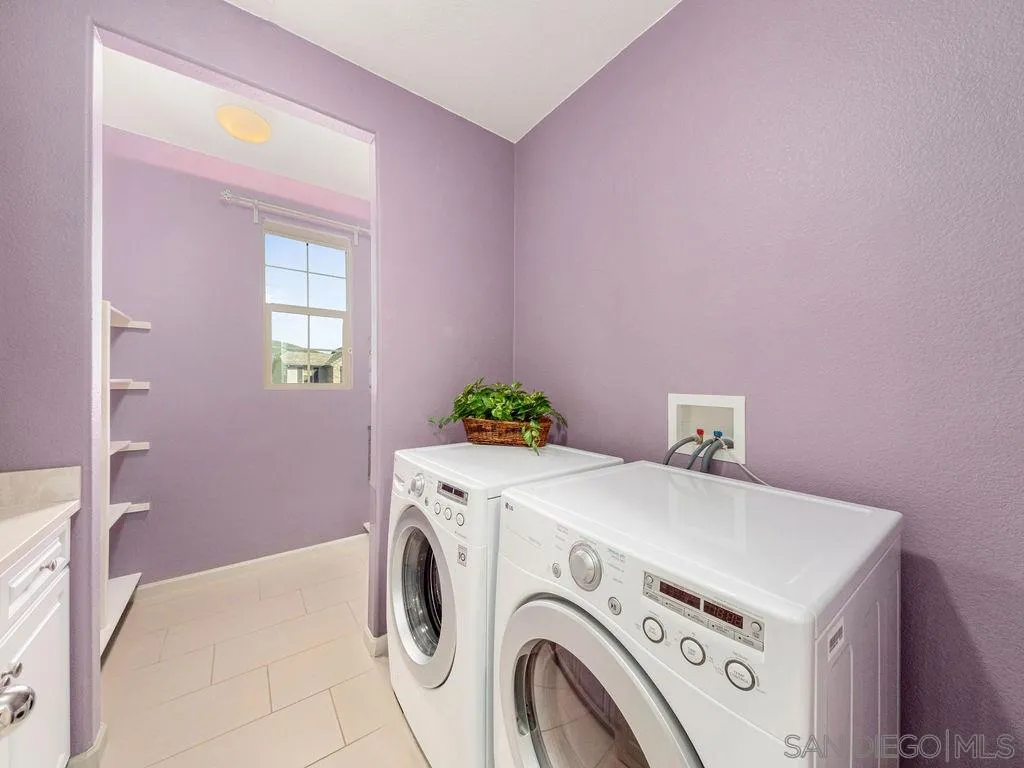 17568 Ralphs Ranch Road San Diego, CA 92127 - Photo 20 of 25 a utility room with dryer and washer