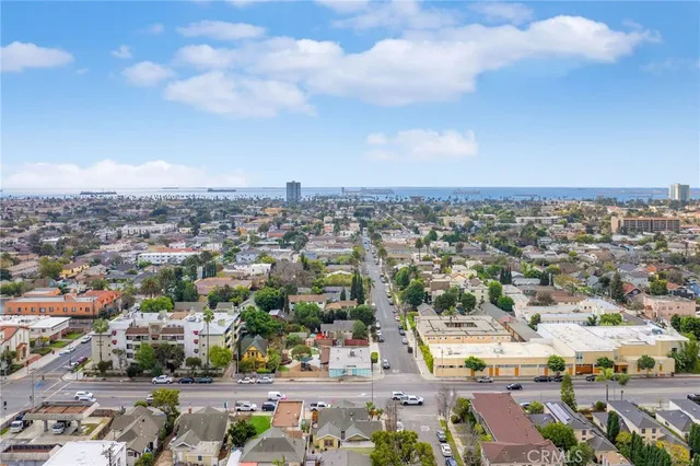 an aerial view of a city with lots of residential buildings