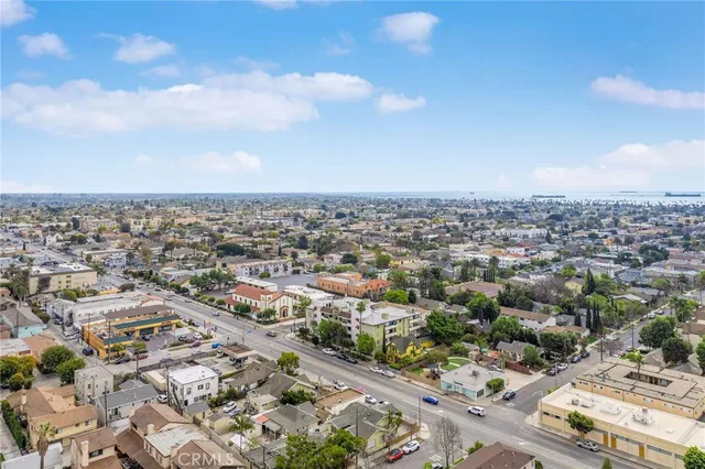 an aerial view of a city