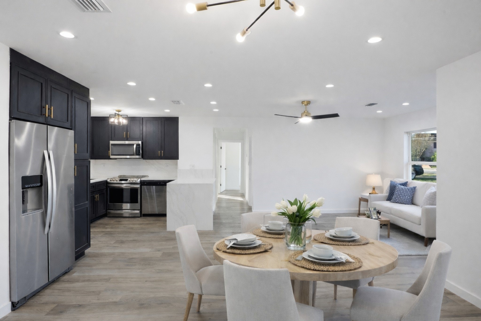 4516 Werner Street Houston, TX 77022 - Photo 7 of 28 Move in ready with a spacious fridge!
*Photo is virtually staged.*