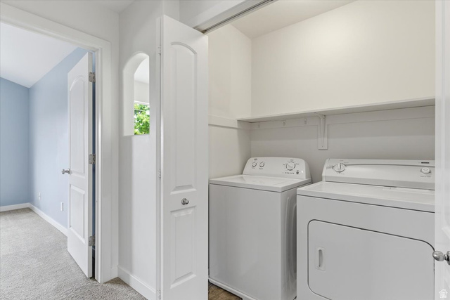 2082 Evans Cove Loop Layton, UT 84041 - Photo 22 of 25 laundry room in hallway