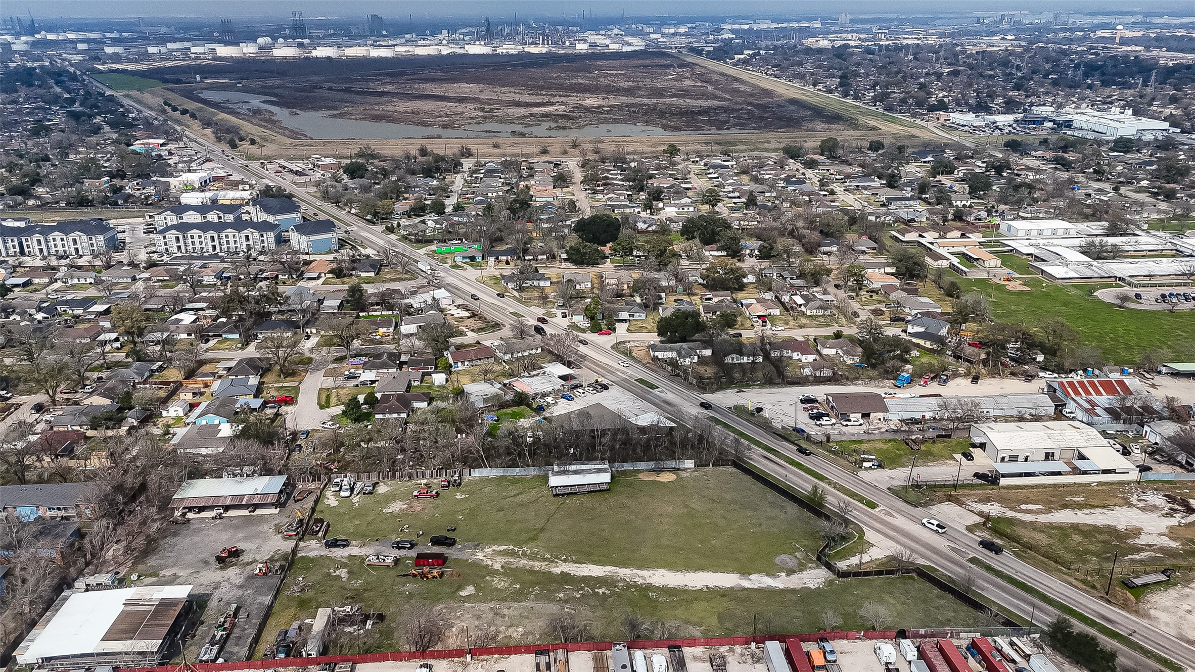 1760 Allen Genoa Road Houston, TX 77017 - Photo 6 of 32 an aerial view of residential houses with outdoor space