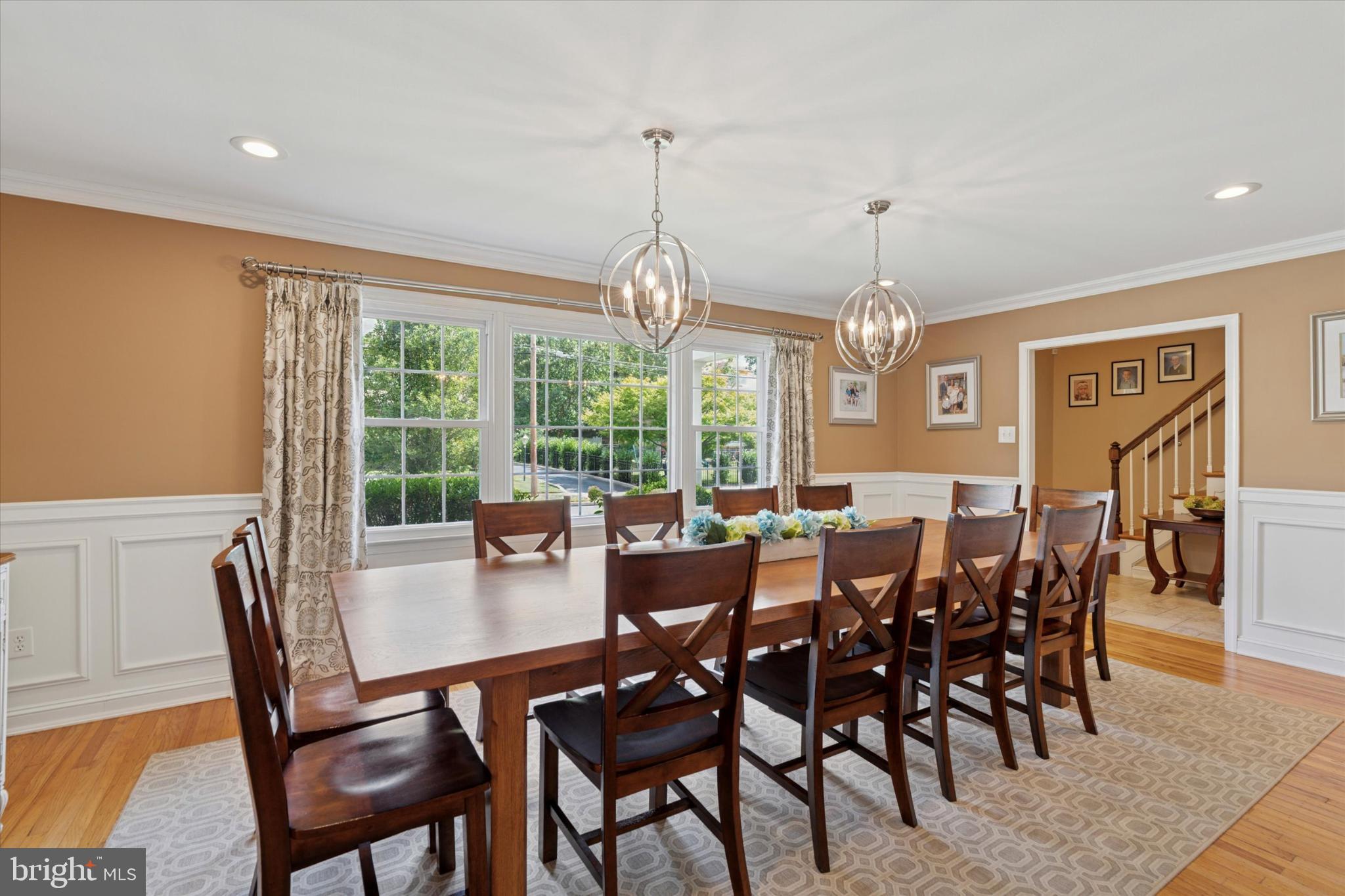 101 Rockland Road Havertown, PA 19083 - Photo 11 of 35 a view of a dining room with furniture window and wooden floor