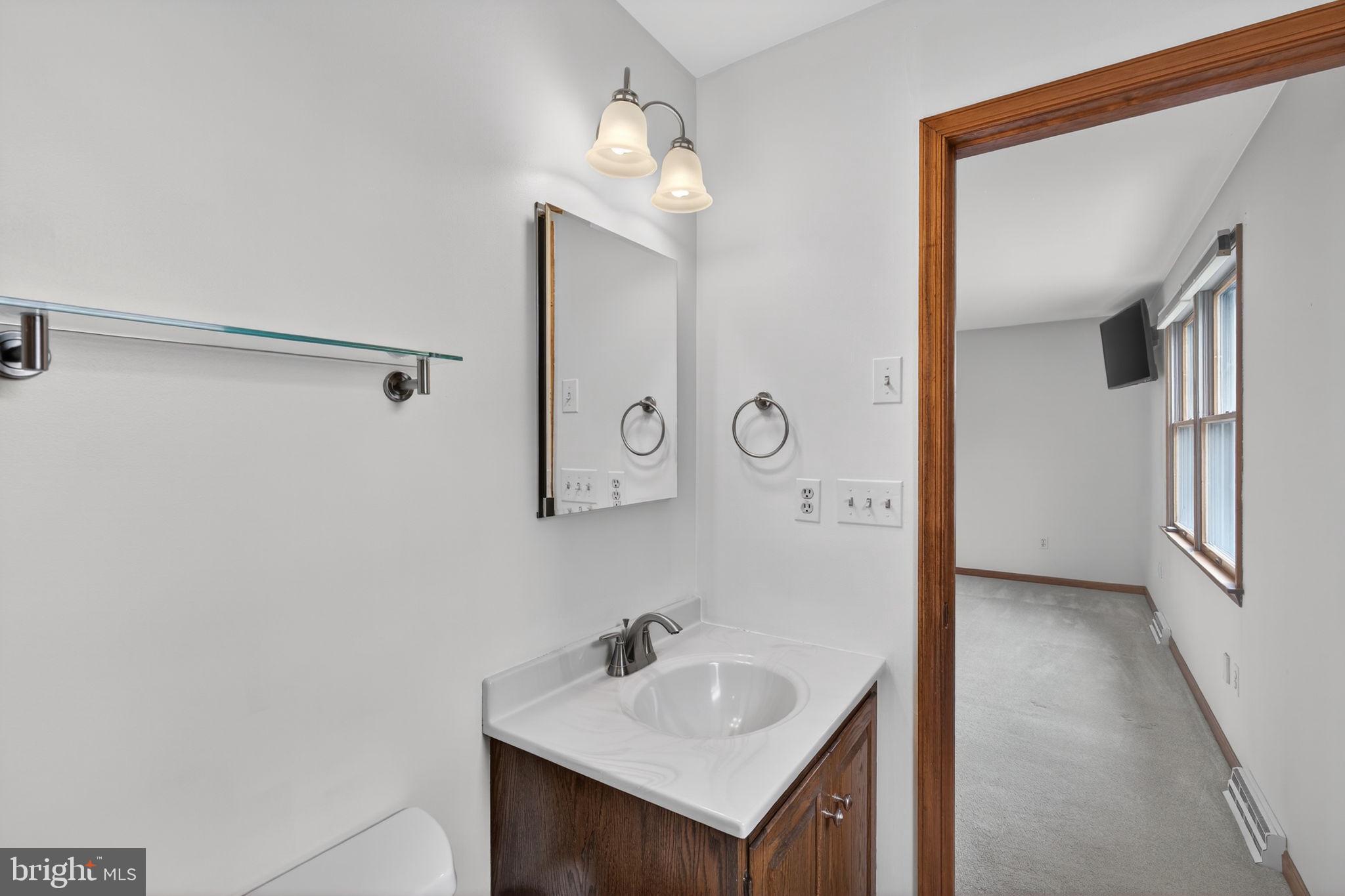 1703 Brickhouse Lane Fallston, MD 21047 - Photo 19 of 43 a bathroom with a sink and a mirror