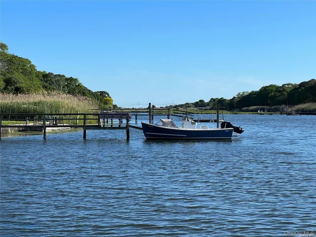 a view of a lake with a mountain view