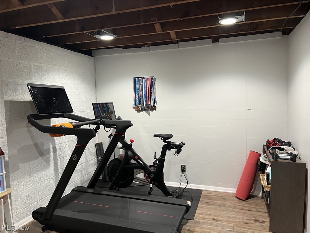 1318 Sunset Road Cleveland, OH 44124 - Photo 25 of 29 There is plenty of room for your exercise equipment in this area of the recreation room!