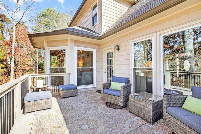 a bedroom with a bed and a mirror