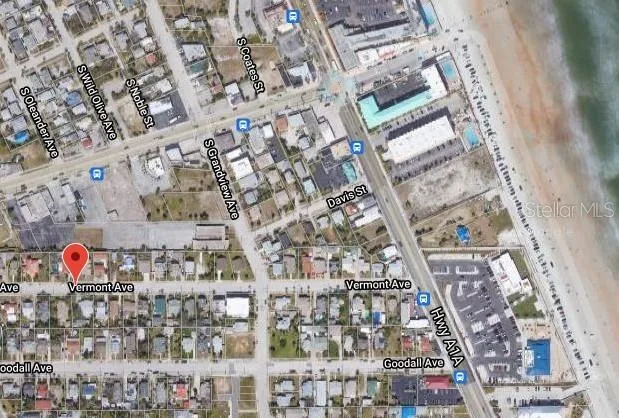 aerial view of a house