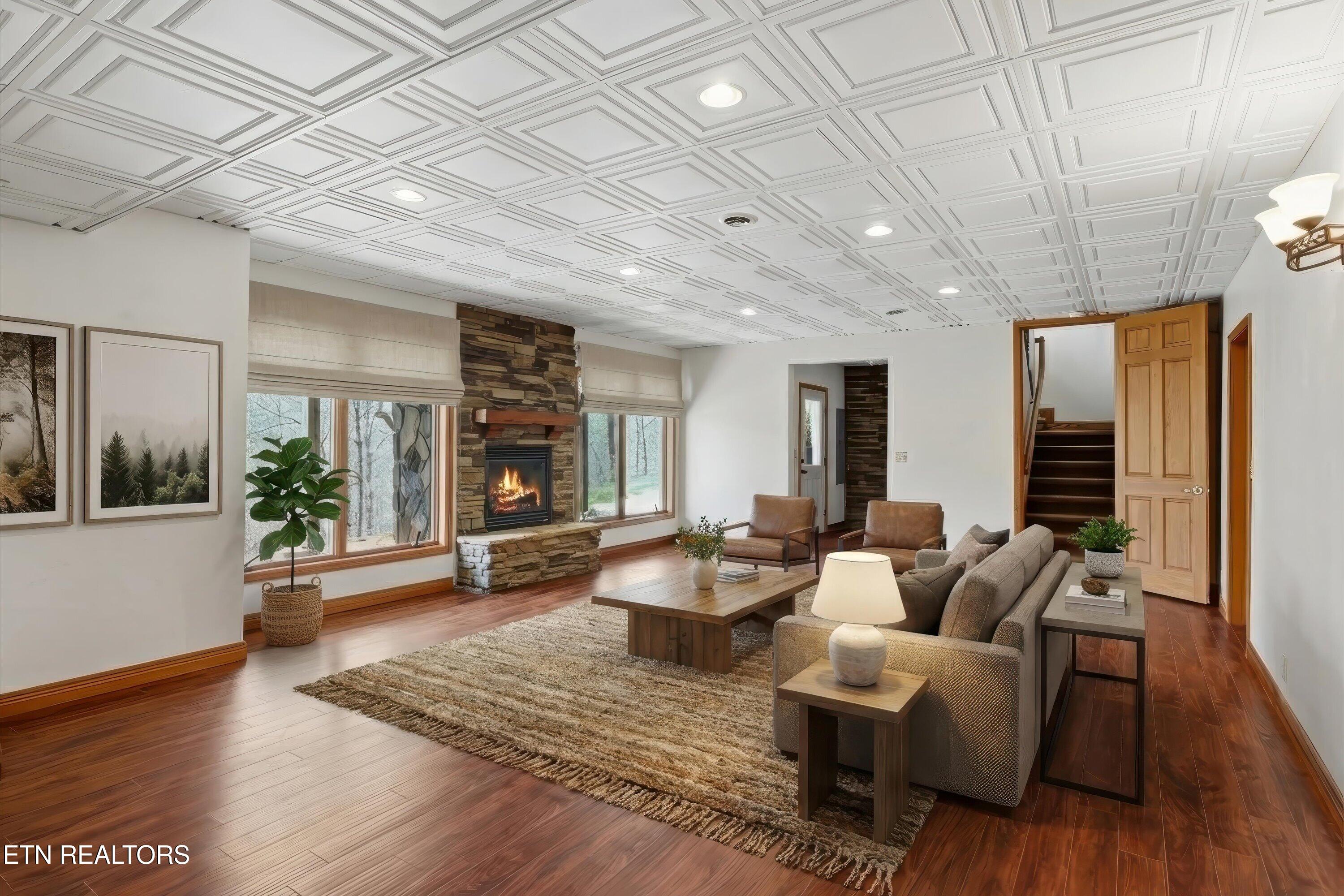 2012 Old Chilhowee Road Seymour, TN 37865 - Photo 32 of 54 Basement Family Room Virtually Staged