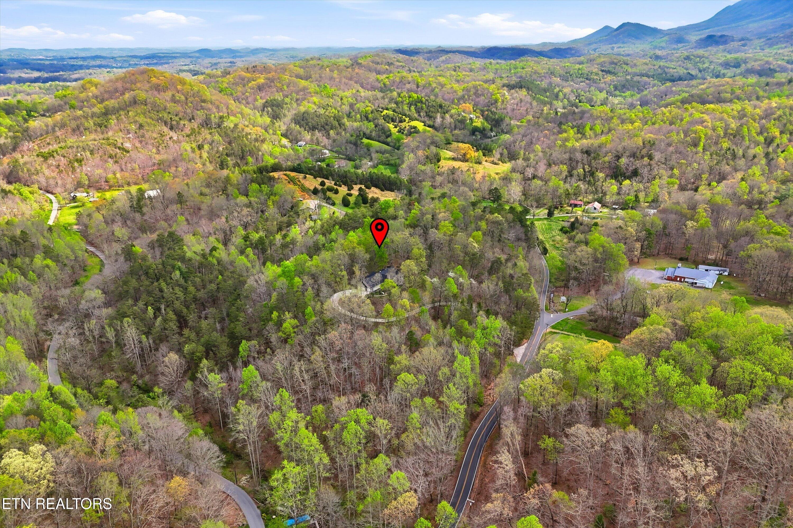 2012 Old Chilhowee Road Seymour, TN 37865 - Photo 50 of 54 Aerial View 3 with Marker