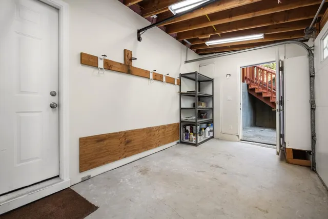 a view of a lake with mountains in the background