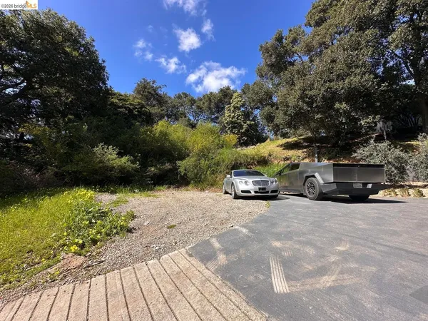 a car parked on the side of a road