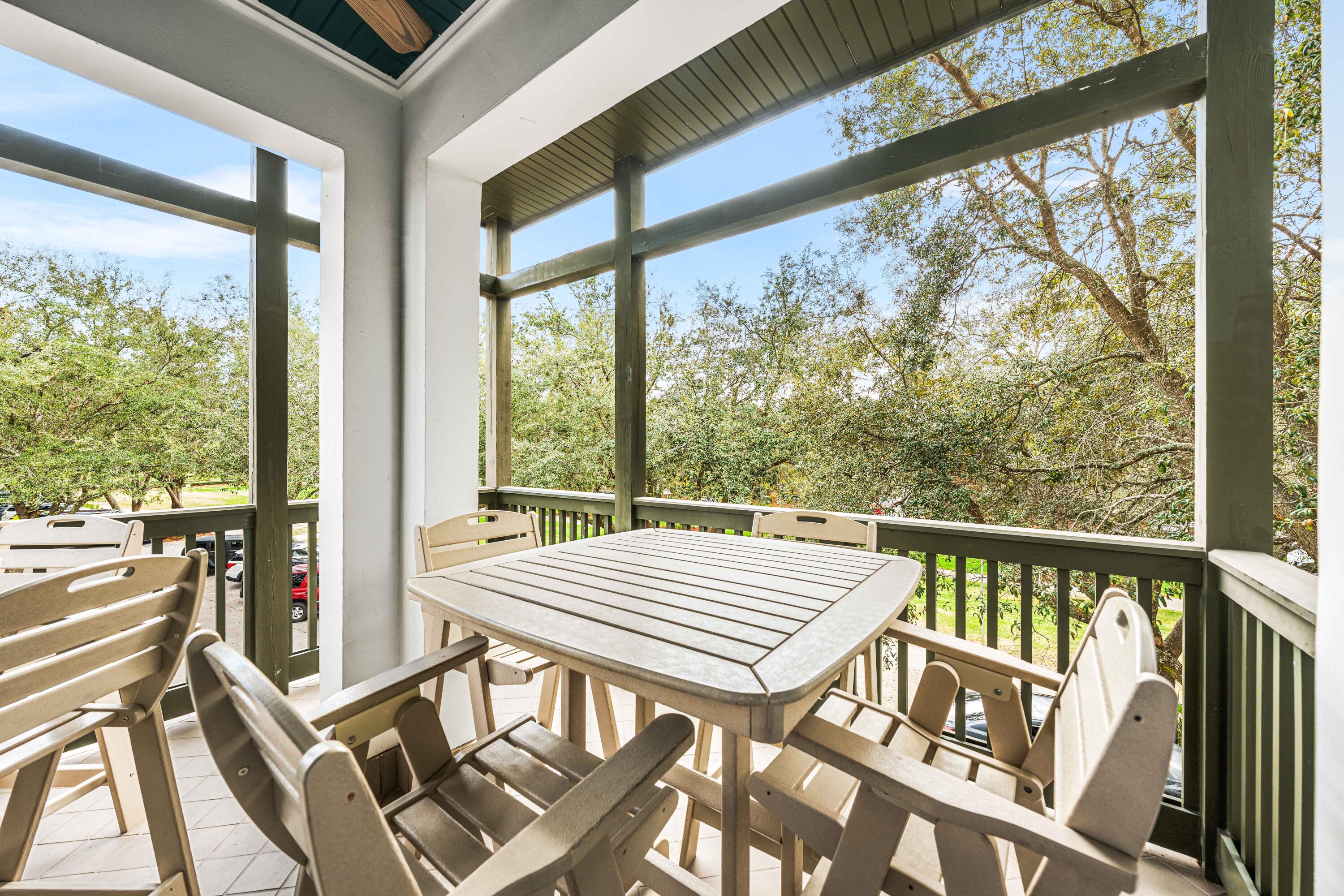 34 North Barrett Square, Unit 2D Inlet Beach, FL 32461 - Photo 26 of 35 Large Corner Balcony