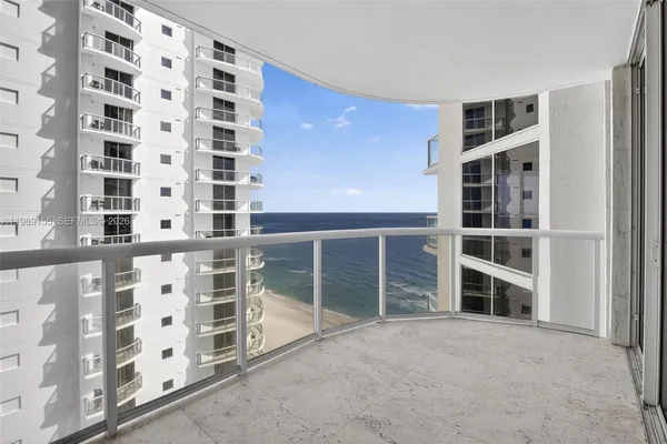 a view of a dining room with furniture window and outdoor view